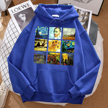 World Famous Paintings Vincent Van Gogh hoodie cartoon