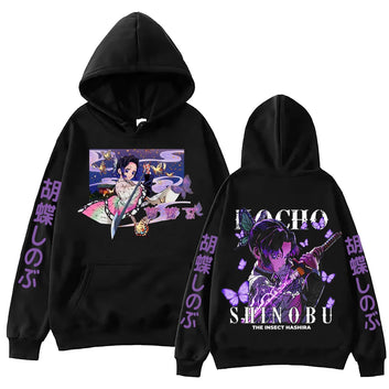 Anime Demon Slayer Kochou Shinobu Hoodie