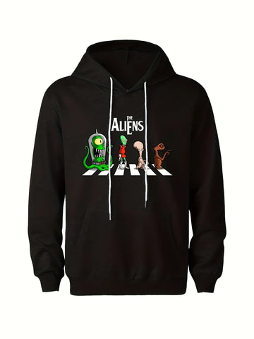 Cartoon Aliens Hoodie Halloween Funny