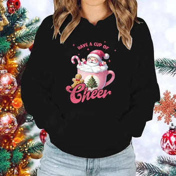 Funny Christmas Gnome Have A Cup Of Cheer