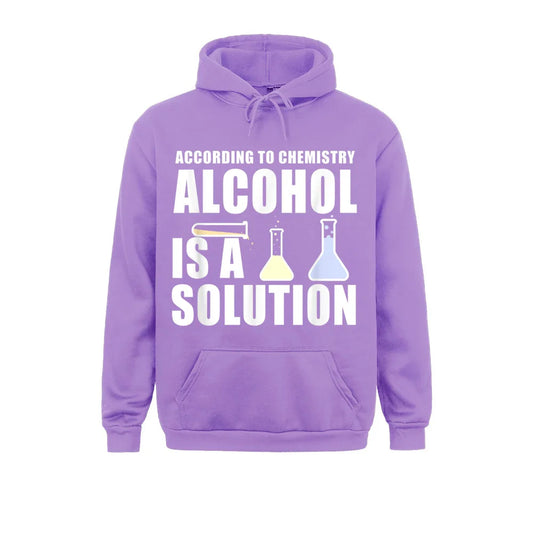Funny According to Chemistry Alcohol is a Solution Hoodie