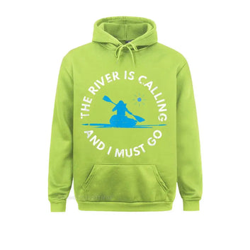 Hoodie The River Is Calling And I Must Go Kayak Funny