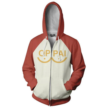 Anime Saitama Oppai Hoodie One punch man