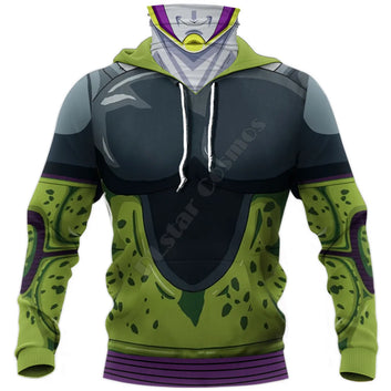 Goku Vegeta Cell 3D Printed Hoodies Fashion Sweatshirt Women Men Casual Pullover Hoodie Mask Warm Cosplay Costumes 06
