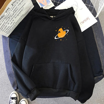 Quackity Fashion Printed Hoodie Duck Funny