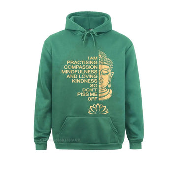 Street Meditation Buddha Hoodie Funny