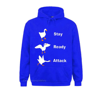 Stay Ready Attack Goose Funny Hoodie