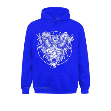 Demonic Skull One Eyed Epic Heavy Metal Hoodie