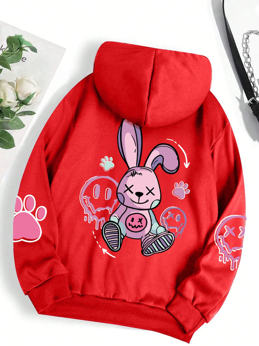 Rabbit Cartoon Hoodie Fashion Hoodie Oversize