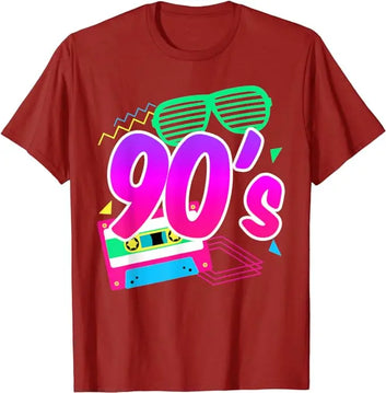 1990's 90s T-Shirt I Heart The Nineties Shirts Retro Style Cute Graphic Outfits Saying Tee Y2k Tops Aunt Mama Birthday Gifts