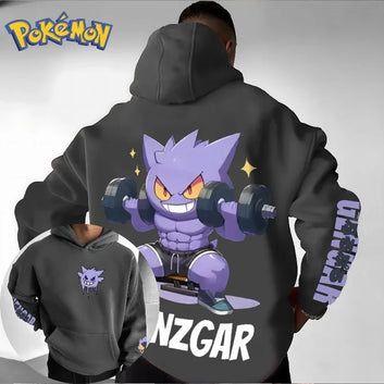 Pokémon Gainzgar Anime Hoodie Funny Cartoon