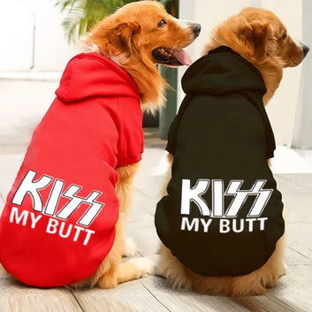 Kiss my butt pet hoodie