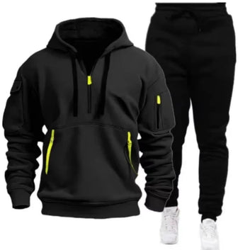 Zipper Hoodie and Pants Tracksuit  Set