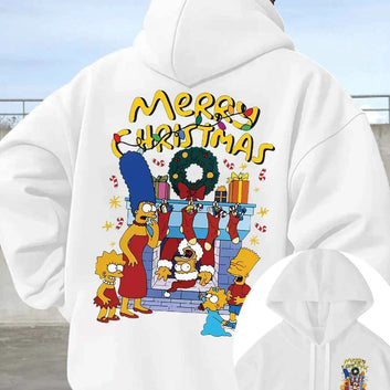 The Simpson Christmas Hoodie Cartoon