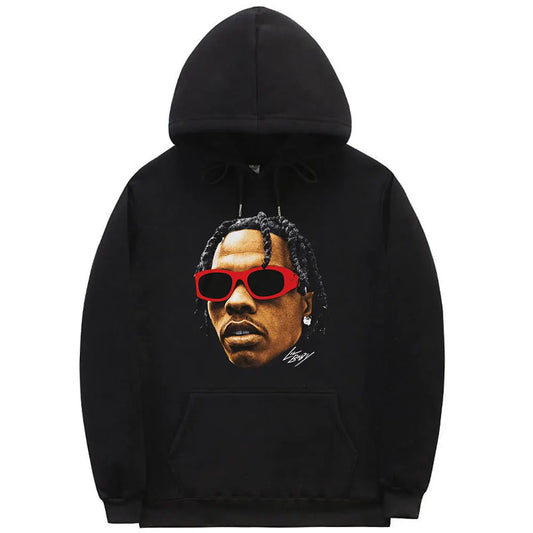 Rapper Lil Baby Graphic Hoodie Men's Hip Hop Vintage Oversized Long Sleeve Sweatshirt Fashion Casual Hoodies Streetwear Unisex