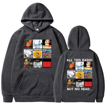 Rock Band Radiohead All This Radio But No Head Album Cover Hoodie Music