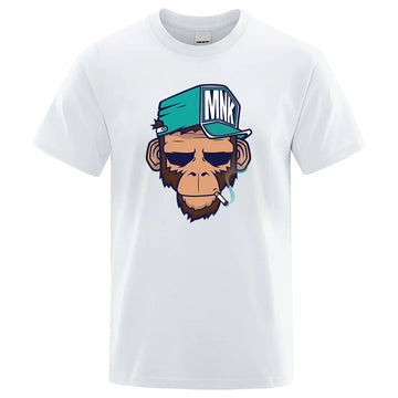 Smoking Monkey Cartoons T-Shirts Funny