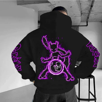 Pokémon Mewtwo Anime Hoodie Cartoon