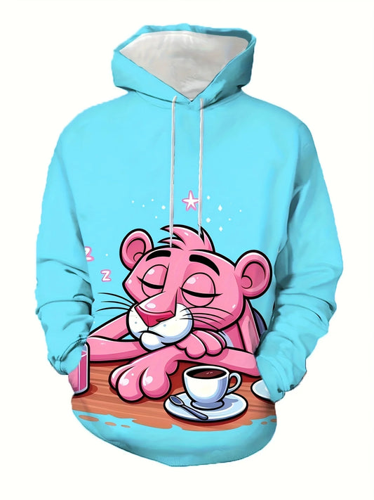 Hoodie Cartoon Pink panther and Stitch cartoon