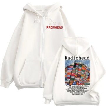 Radiohead Hail To The Thief Zipper Hoodie Rock Band music