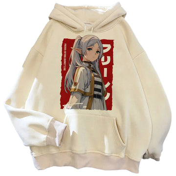 2025 Autumn/Winter Elegant Anime Pattern Printed Sweatshirts and Hoodies From Japan Anime High Quality Casual Cotton Sweatshirts