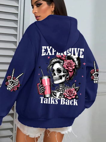 Expensive Talks Back Funny Hoodie