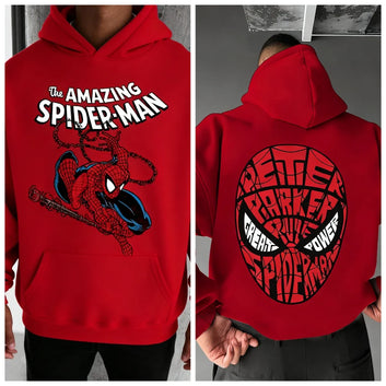 Marvel Spider Man Hoodie Cartoon Comic Movie