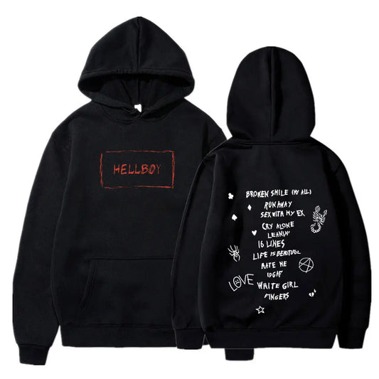 Rapper Lil Peep Come Over When You're Sober Hoodie Men Women Clothing Fashion Vintage Hip Hop Oversized Hooded Sweatshirt Unisex