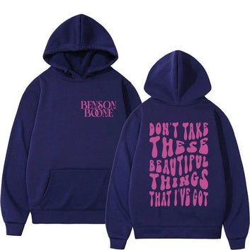 Benson Boone Hoodie Don't Take These Beautiful Things I Have Hoodie music band