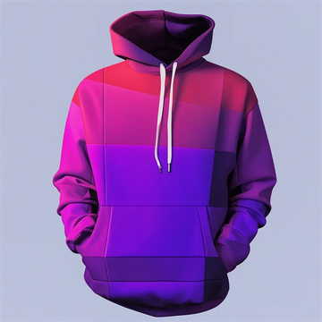 New Fashion 3D Printed Purple Hoodie