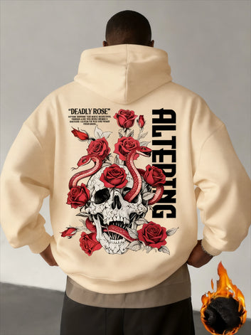 Skull Roses & Snake Hoodie