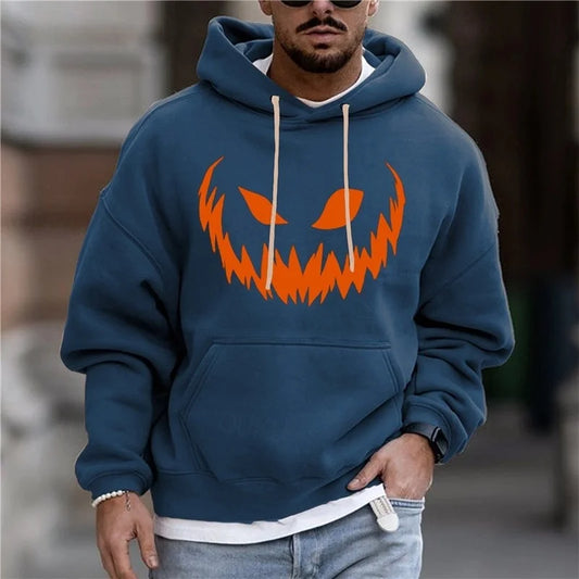 Halloween Pumpkin Face Hoodie