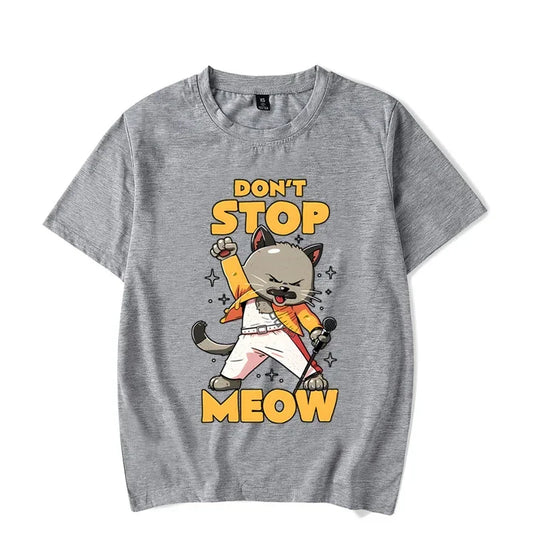 Funny Tshirt DON’T STOP MEOW