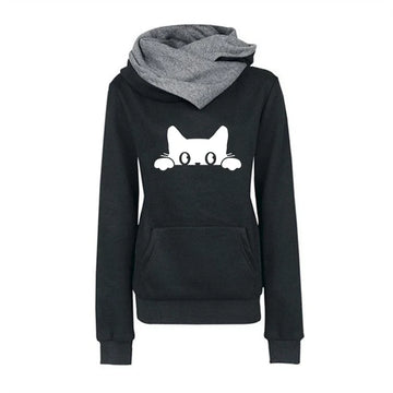 Hoodie Cute Cat Printied