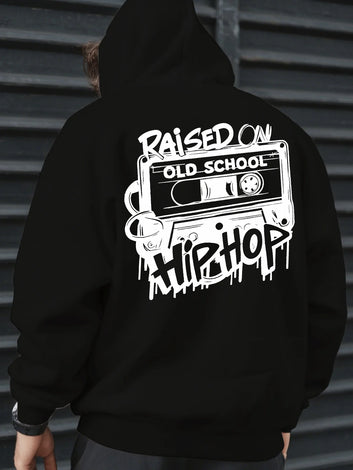 Raised on Old School Hip Hop Hoodie Music Rapper