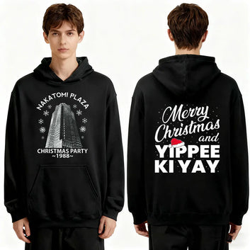 Merry Christmas and Yippee Kiyay Hoodie Movie