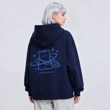Bear Never Give Up Hoodie