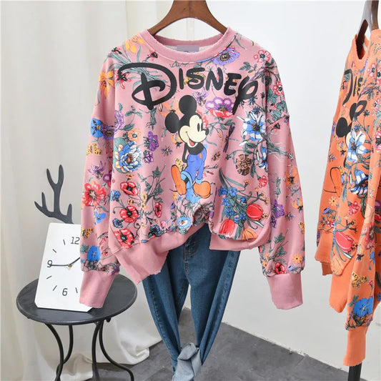 cartoon print Sweater Disney Mickey