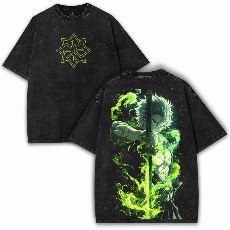 Anime Demon Slayer Sanemi Shinazugawa Tshirt