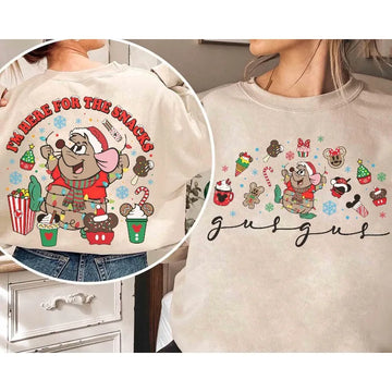 Christmas Gus Gus I'm Here for The Snacks Cinderella Hoodies