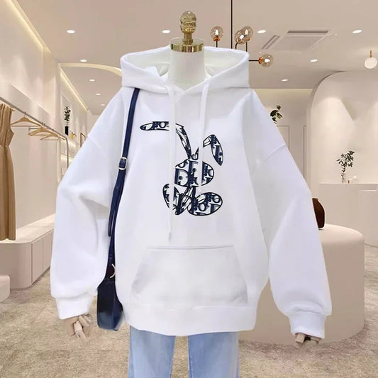 Rabbit hoodie oversized