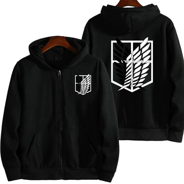 Anime Attack on Titan Hoodie Zip Up