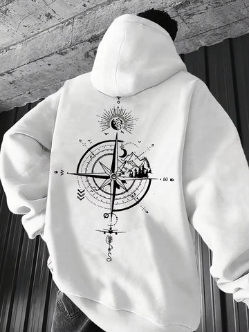 Compass Printed Hoodie