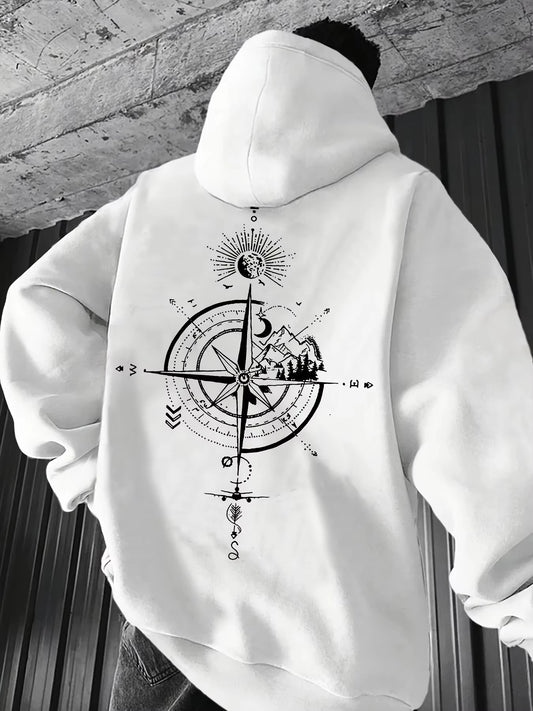 Compass Printed Hoodie