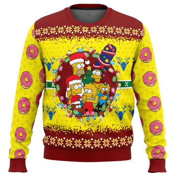 The Simpsons Funny Sweater Cartoon Multiple Designs