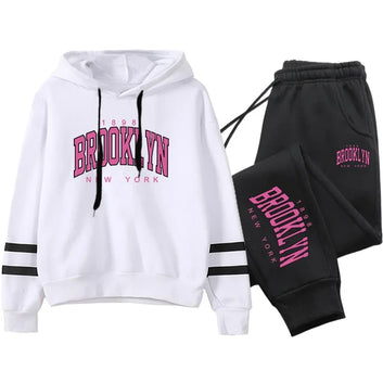 Brooklyn hoodie or set with sweatpants