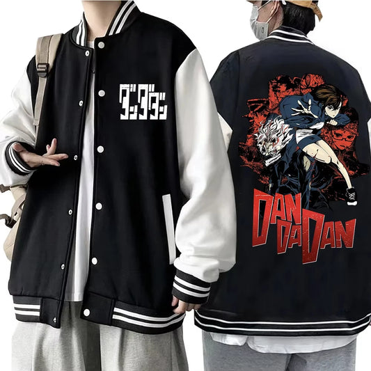 Anime Dandadan Hoodie Baseball Uniform Jacket