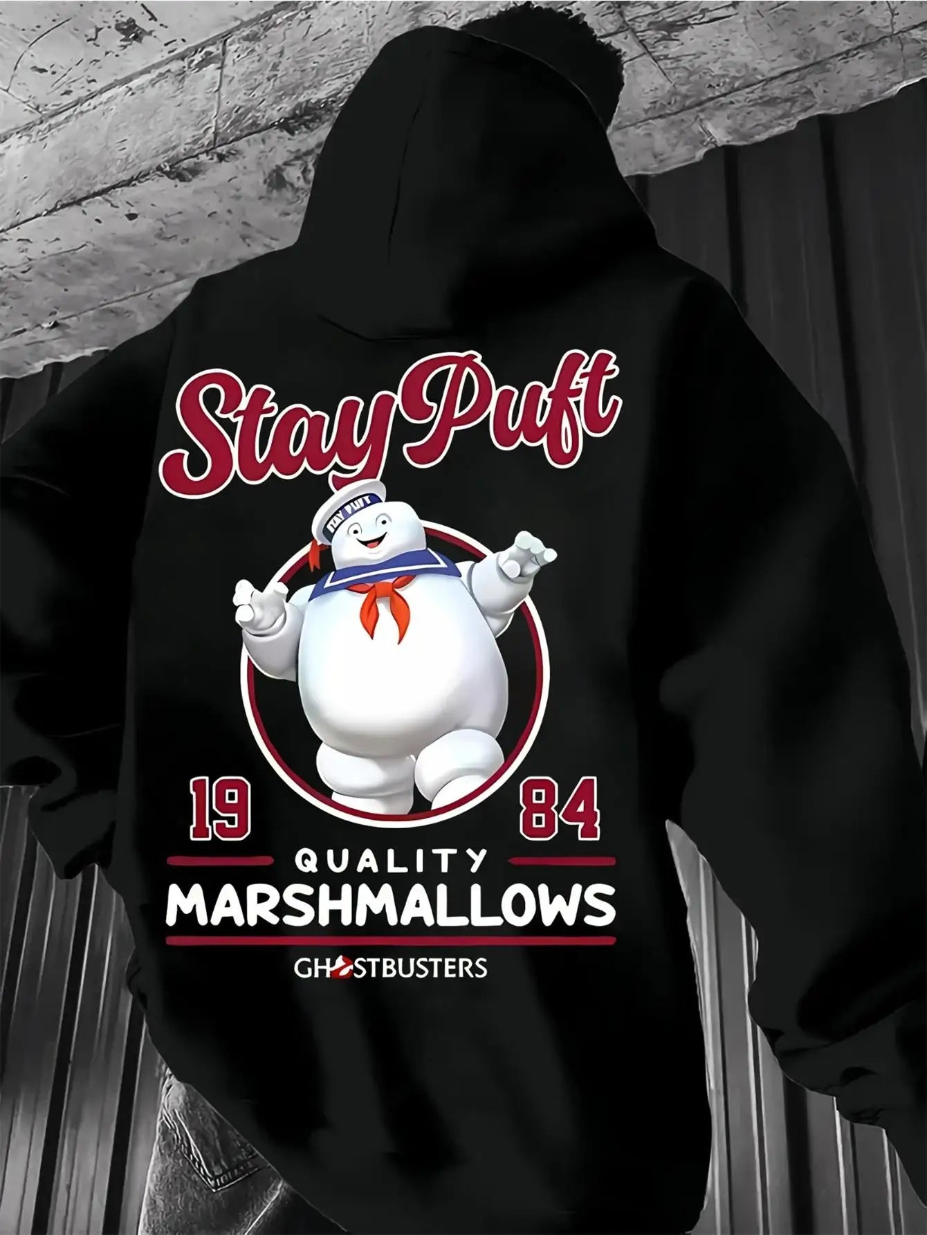 Stay Puff Marshmallow Man Ghostbusters Movie Funny Hoodie