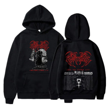 Ghostemane Double Sided Print Hoodie Men's Fashion Hip Hop Metal Rock Hoodies Gothic Oversized Sweatshirt Tracksuit Streetwear