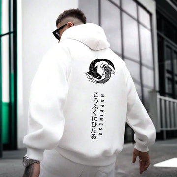 Bushido Printed Hoodies koi fish